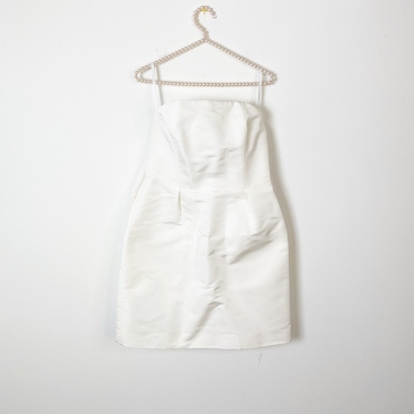 Alexia María Silk Faille Bow Back Mini Dress - Picture 7 of 11